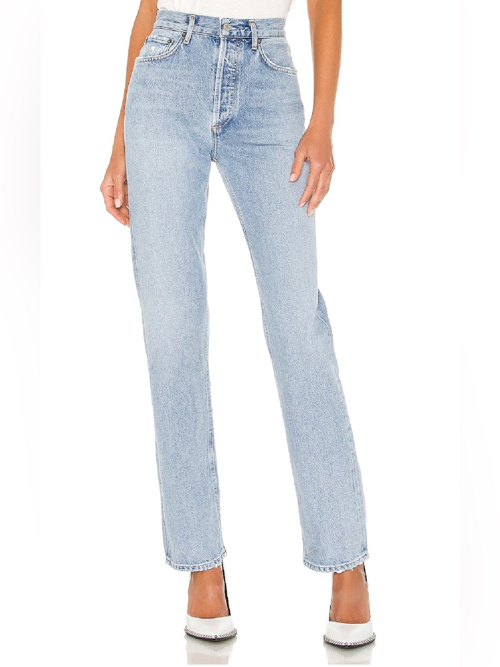 Agolde light blue Lana denim jeans